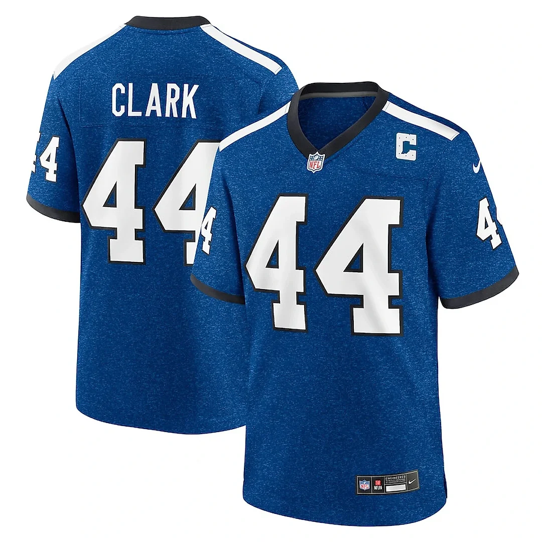 Zennovawear Dallas Clark 44 Indianapolis Colts Indiana Nights Alternate Game Men Jersey - Royal