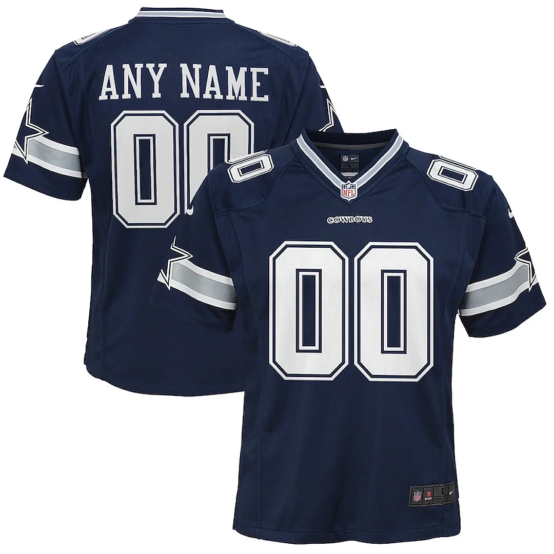 Zennovawear Dallas Cowboys YOUTH Custom Game Jersey - Navy