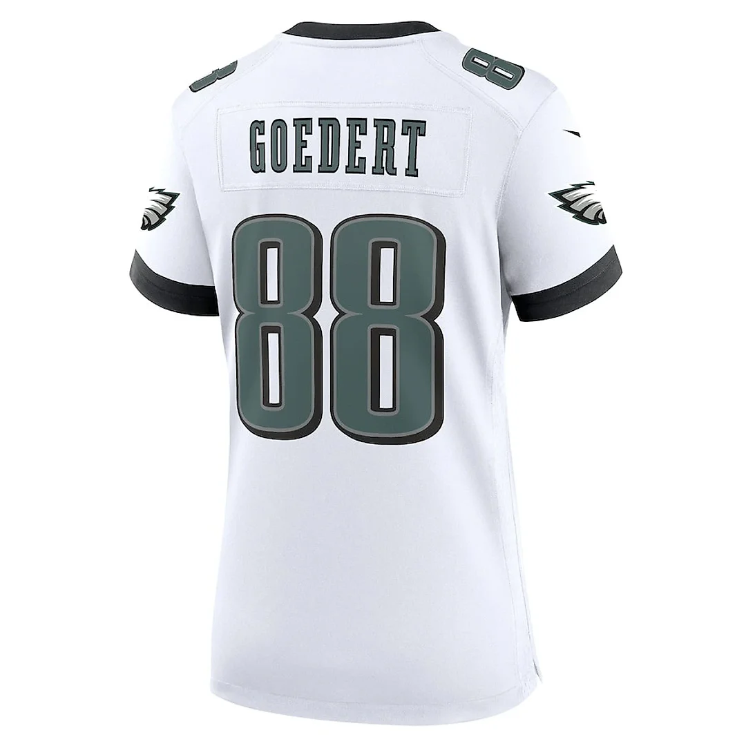 Zennovawear Dallas Goedert 88 Philadelphia Eagles White Game Women Jersey - White