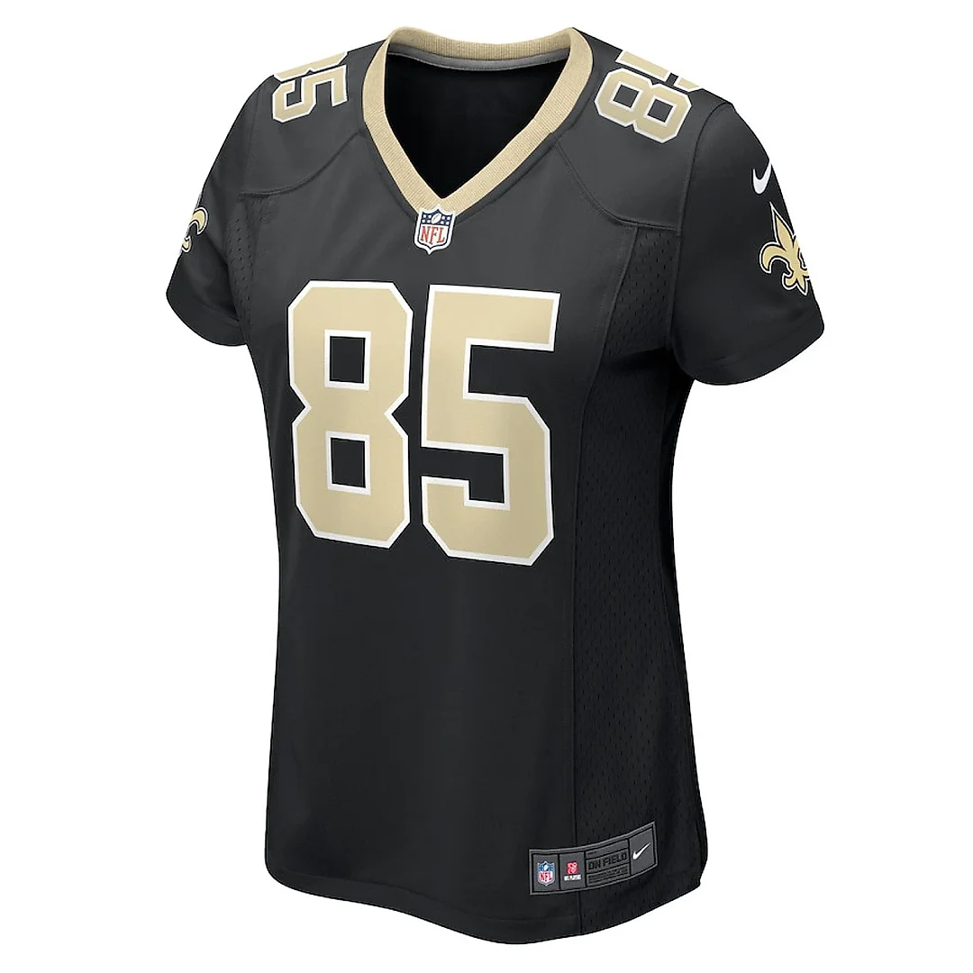Zennovawear Dallin Holker 85 New Orleans Saints Women's Game Jersey - Black