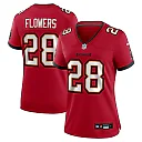 Zennovawear Dallis Flowers 28 Tampa Bay Buccaneers Women's Game Jersey - Red