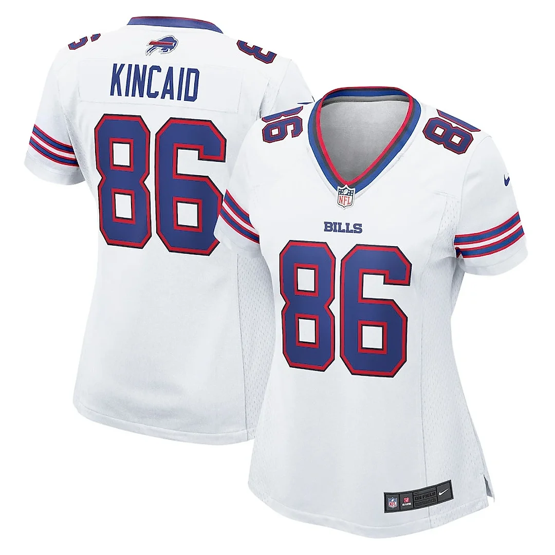 Zennovawear Dalton Kincaid 86 Buffalo Bills Women's Game Jersey - White