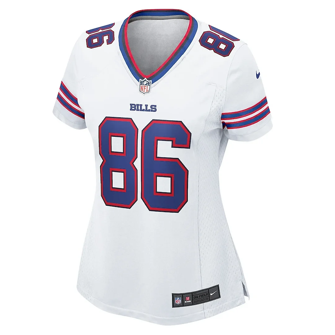 Zennovawear Dalton Kincaid 86 Buffalo Bills Women's Game Jersey - White