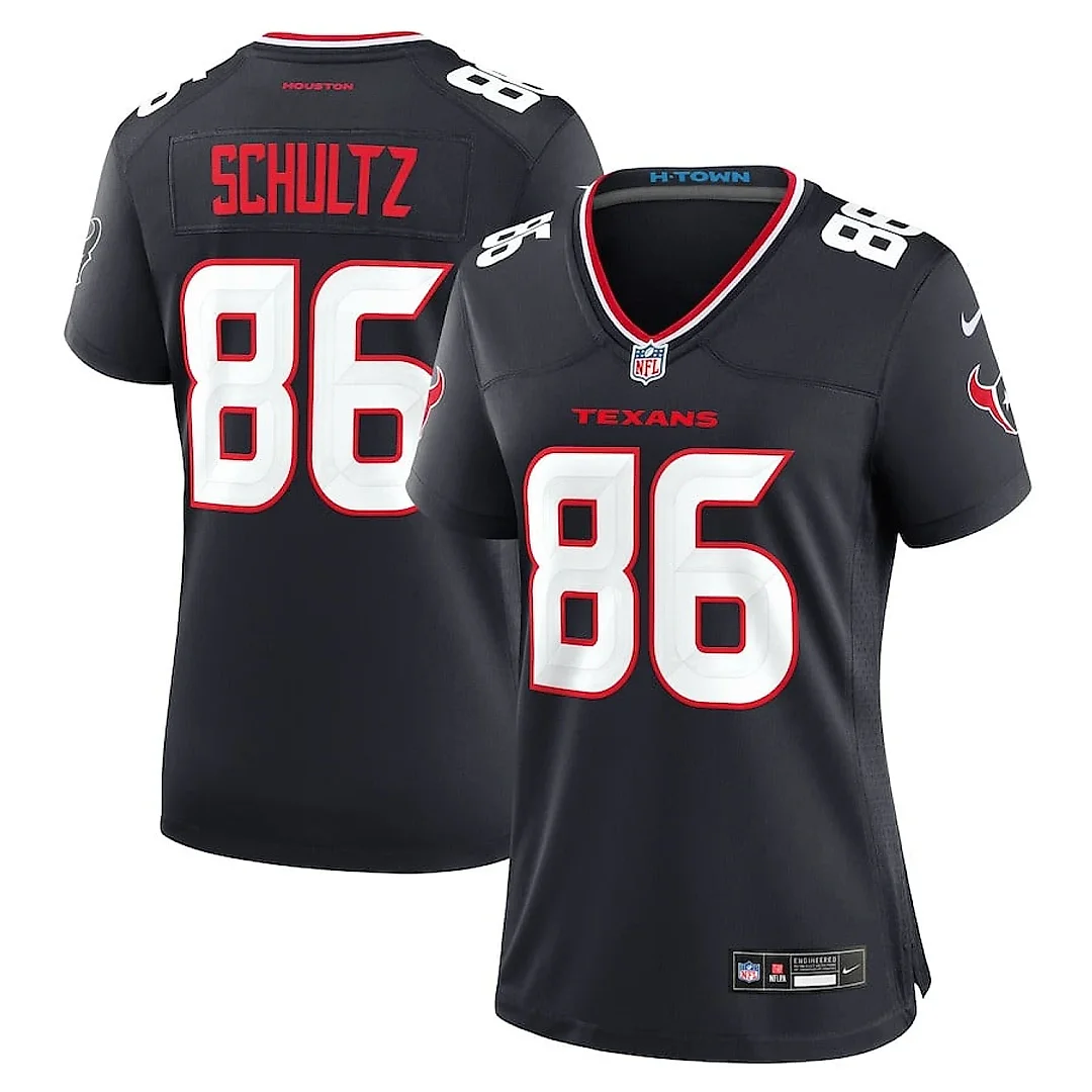 Zennovawear Dalton Schultz 86 Houston Texans Women's Team Game Jersey - Navy