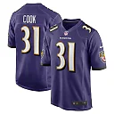 Zennovawear Dalvin Cook 31 Baltimore Ravens Game Men Jersey - Purple