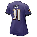 Zennovawear Dalvin Cook 31 Baltimore Ravens Women Game Jersey - Purple