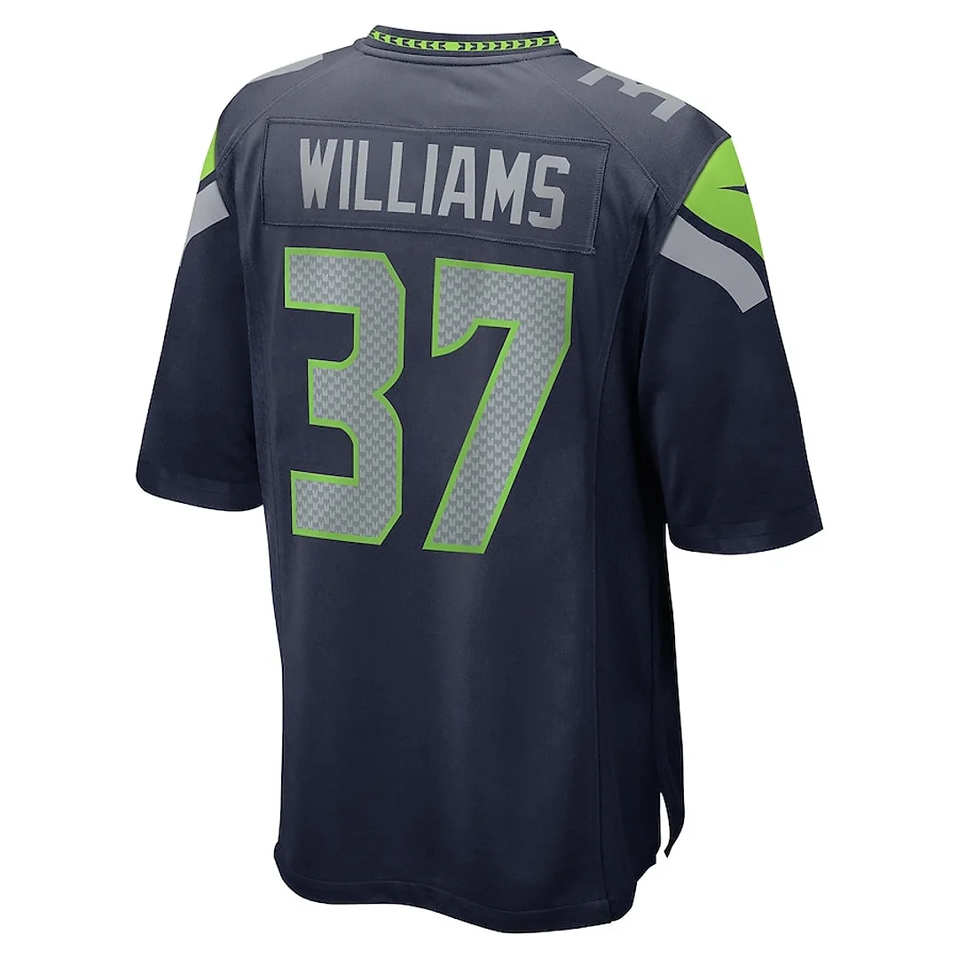 Zennovawear Damarion Williams 37 Seattle Seahawks Game Men Jersey - College Navy