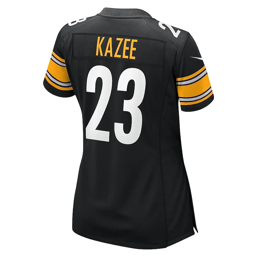 Zennovawear Damontae Kazee 23 Pittsburgh Steelers Women Game Jersey - Black