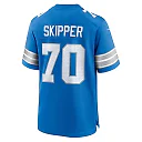 Zennovawear Dan Skipper 70 Detroit Lions Team Game Men Jersey - Blue