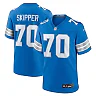 Zennovawear Dan Skipper 70 Detroit Lions Team Game Men Jersey - Blue
