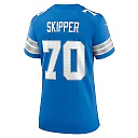 Zennovawear Dan Skipper 70 Detroit Lions Women's Team Game Jersey - Blue