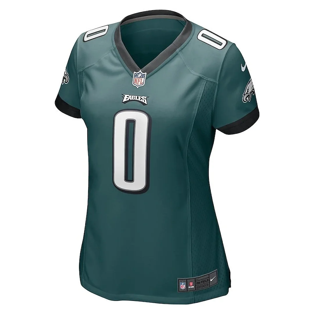 Zennovawear D'Andre Swift 0 Philadelphia Eagles Women's Game Player Jersey - Midnight Green
