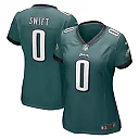 Zennovawear D'Andre Swift 0 Philadelphia Eagles Women's Game Player Jersey - Midnight Green
