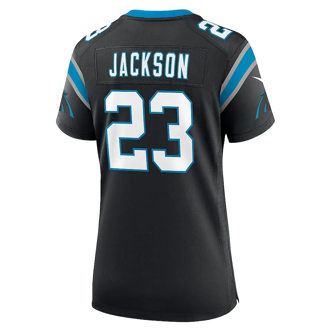 Zennovawear Dane Jackson 23 Carolina Panthers Women's Game Jersey - Black