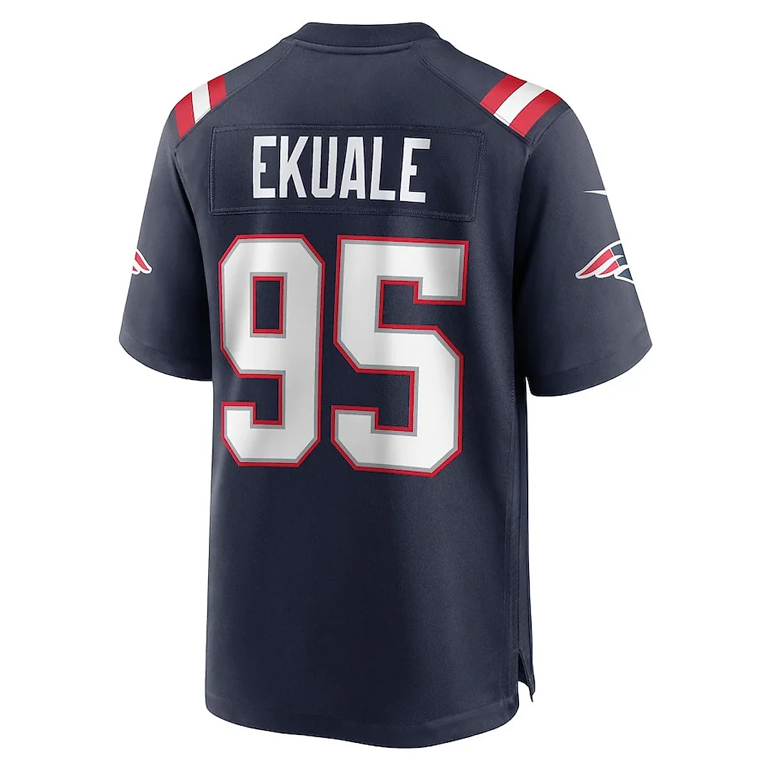 Zennovawear Daniel Ekuale 95 New England Patriots Game Men Jersey - Navy
