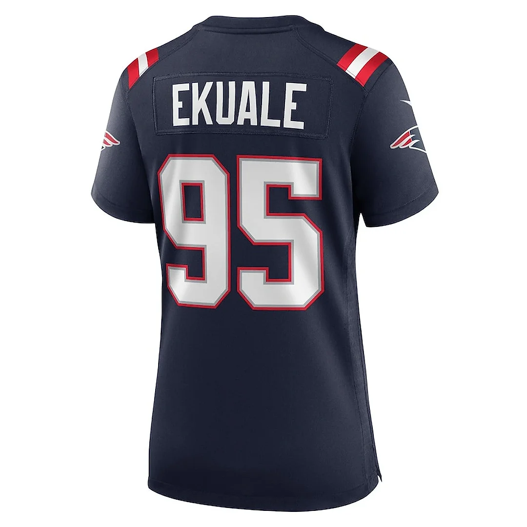 Zennovawear Daniel Ekuale 95 New England Patriots Women Game Jersey - Navy
