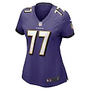 Zennovawear Daniel Faalele 77 Baltimore Ravens Women's Game Jersey - Purple