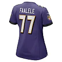 Zennovawear Daniel Faalele 77 Baltimore Ravens Women's Game Jersey - Purple