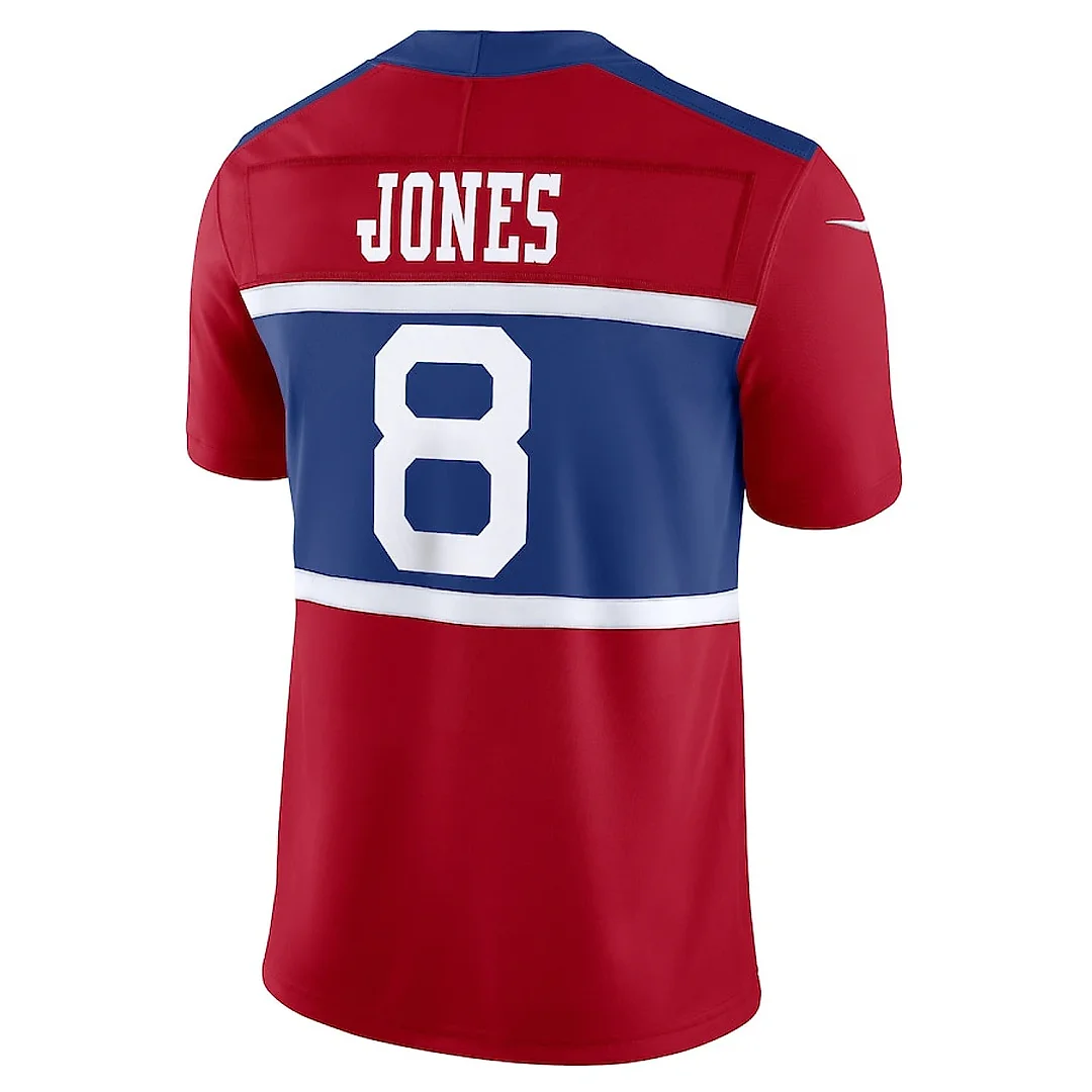 Zennovawear Daniel Jones 8 New York Giants Alternate Vapor F.U.S.E. Limited Men Jersey - Century Red