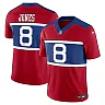 Zennovawear Daniel Jones 8 New York Giants Alternate Vapor F.U.S.E. Limited Men Jersey - Century Red