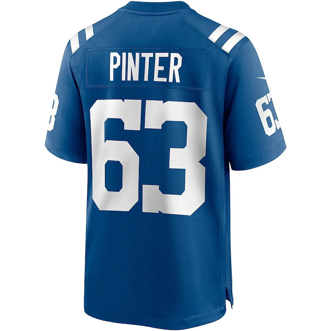 Zennovawear Danny Pinter 63 Indianapolis Colts Men Game Jersey - Royal