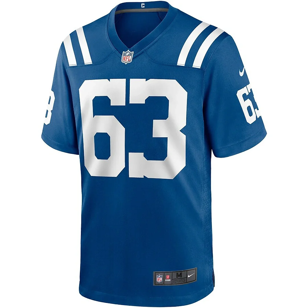 Zennovawear Danny Pinter 63 Indianapolis Colts Men Game Jersey - Royal