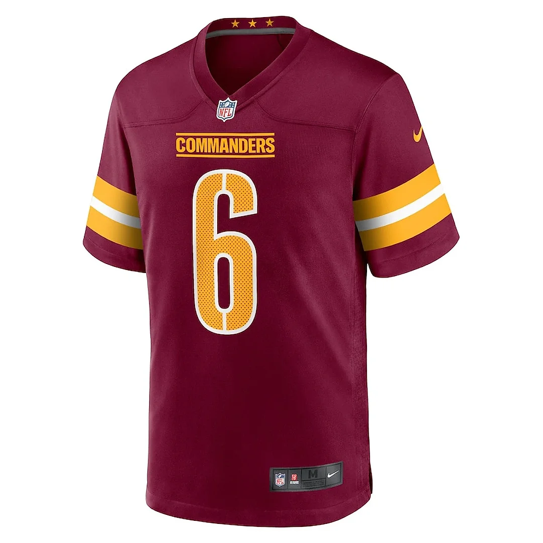 Zennovawear Dante Fowler Jr. 6 Washington Commanders Game Men Jersey - Burgundy