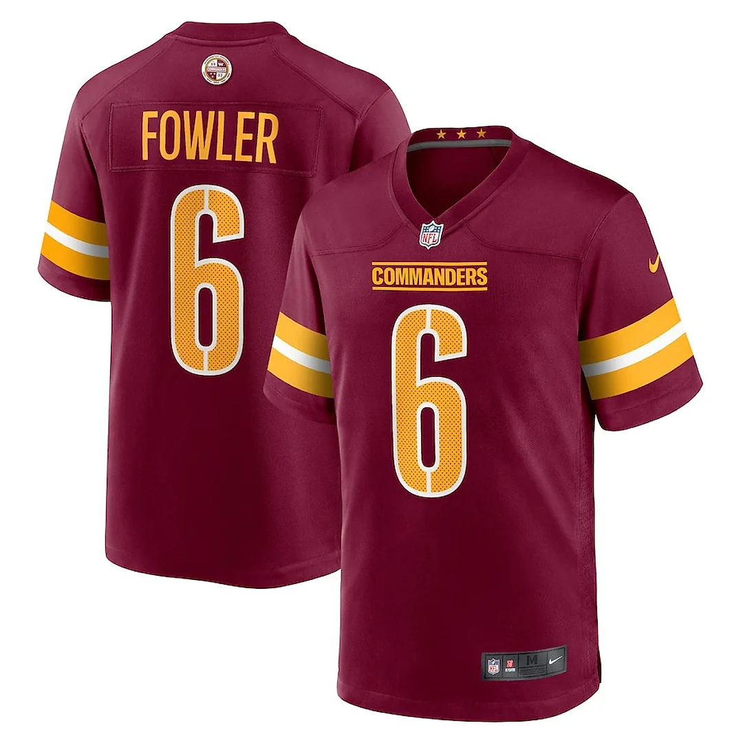 Zennovawear Dante Fowler Jr. 6 Washington Commanders Game Men Jersey - Burgundy