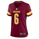 Zennovawear Dante Fowler Jr. 6 Washington Commanders Women's Game Jersey - Burgundy