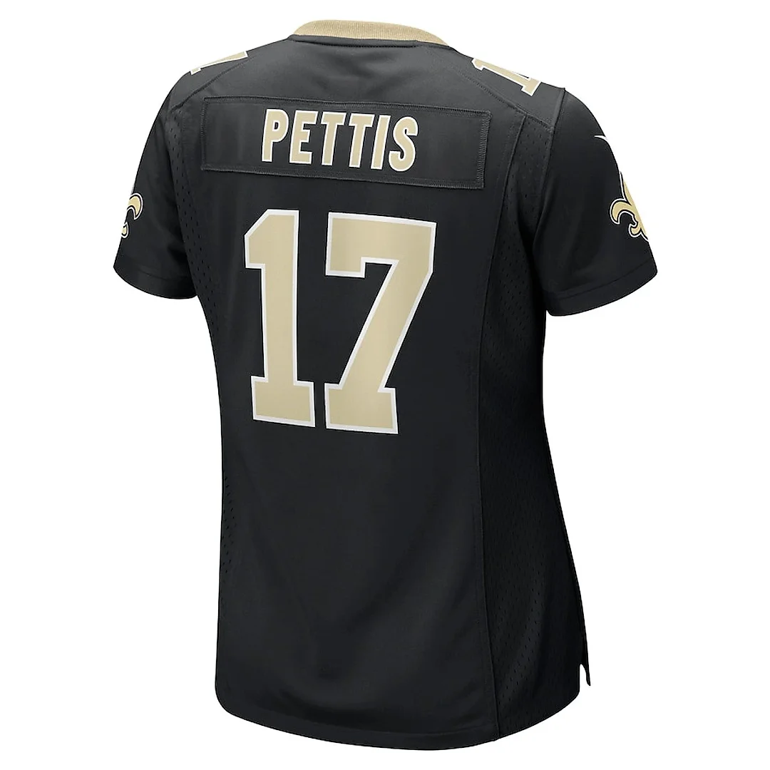 Zennovawear Dante Pettis 17 New Orleans Saints Women's Game Jersey - Black
