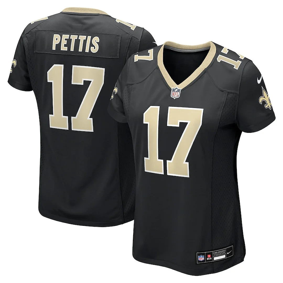 Zennovawear Dante Pettis 17 New Orleans Saints Women's Game Jersey - Black