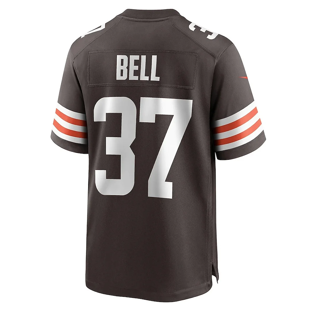 Zennovawear D'Anthony Bell 37 Cleveland Browns Game Men Jersey - Brown
