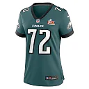 Zennovawear Darian Kinnard 72 Philadelphia Eagles Super Bowl LIX Women's Jersey - Midnight Green