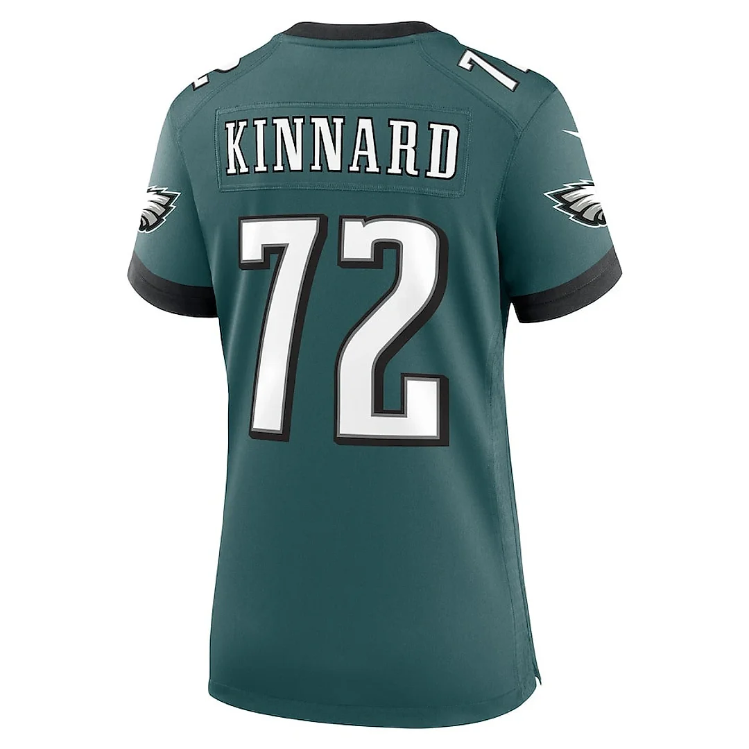 Zennovawear Darian Kinnard 72 Philadelphia Eagles Super Bowl LIX Women's Jersey - Midnight Green