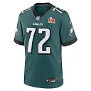 Zennovawear Darian Kinnard 72 Philadelphia Eagles Super Bowl LIX YOUTH Jersey - Midnight Green