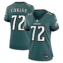 Zennovawear Darian Kinnard 72 Philadelphia Eagles Women Team Game Jersey - Midnight Green