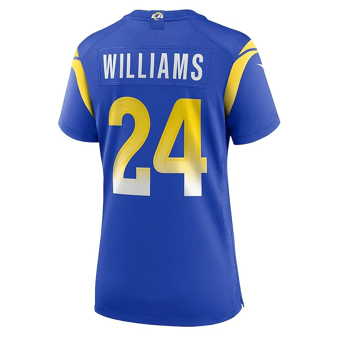 Zennovawear Darious Williams 24 Los Angeles Rams Team Game Women Jersey - Royal