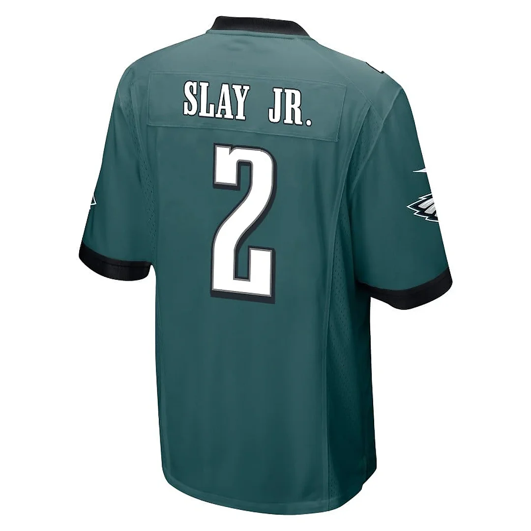 Zennovawear Darius Slay Jr. 2 Philadelphia Eagles Super Bowl LIX Champions Patch 'New Orleans - The Ultimate Showdown' EMBROIDERED Game Men Jersey...