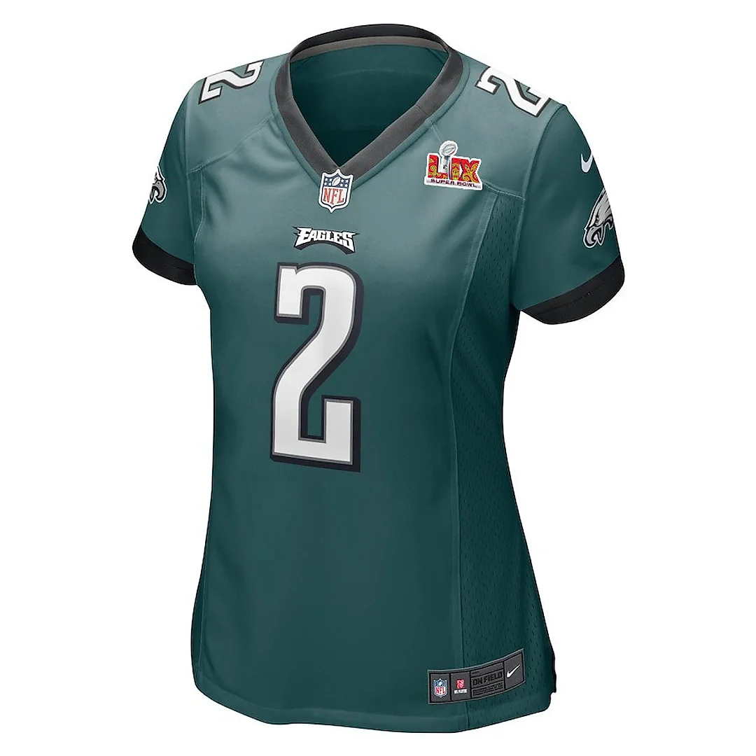 Zennovawear Darius Slay Jr. 2 Philadelphia Eagles Super Bowl LIX Women's Jersey - Midnight Green