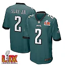 Zennovawear Darius Slay Jr. 2 Philadelphia Eagles Super Bowl LIX YOUTH Jersey - Midnight Green