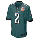 Zennovawear Darius Slay Jr. 2 Philadelphia Eagles Super Bowl LIX Champions Patch Game Men Jersey - Midnight Green