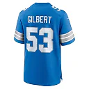 Zennovawear DaRon Gilbert 53 Detroit Lions Game Men Jersey - Blue