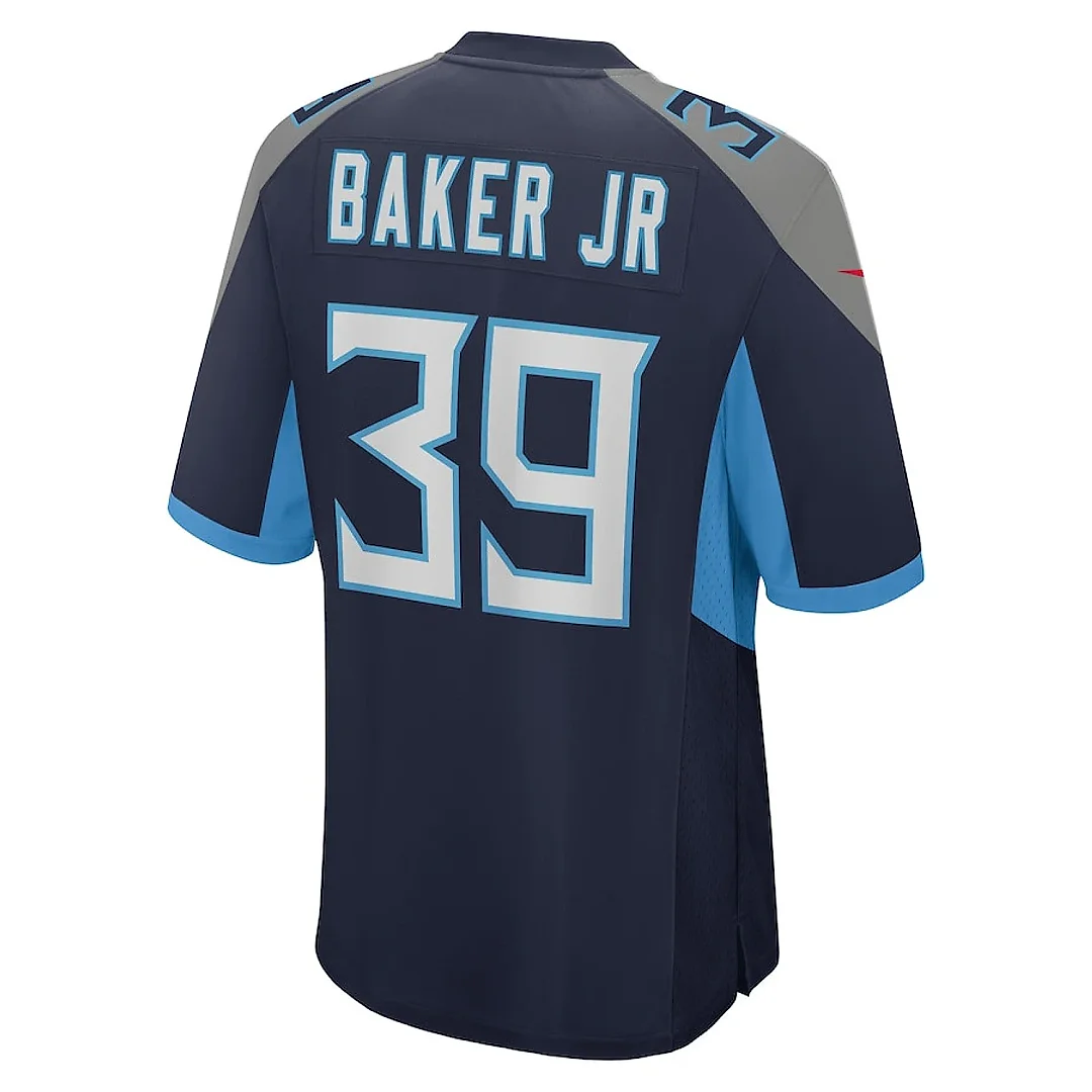 Zennovawear Darrell Baker Jr 39 Tennessee Titans Game Men Jersey - Navy