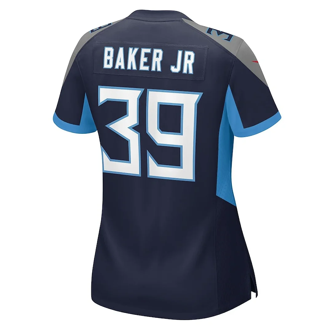 Zennovawear Darrell Baker Jr 39 Tennessee Titans Women's Game Jersey - Navy