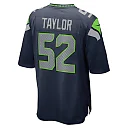 Zennovawear Darrell Taylor 52 Seattle Seahawks Men Game Jersey - College Navy