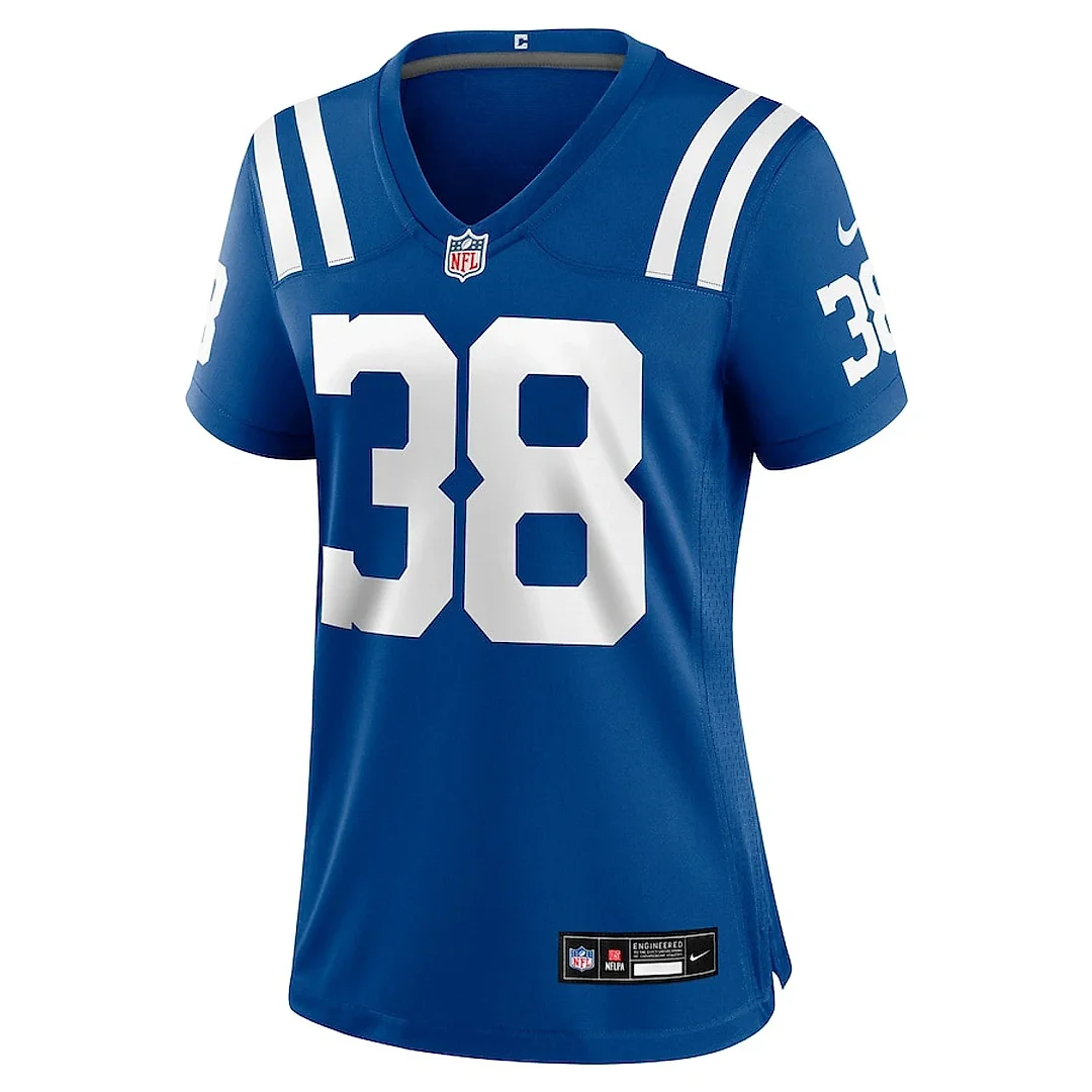 Zennovawear Darren Hall 38 Indianapolis Colts Women's Game Jersey - Royal