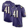 Zennovawear Daryl Worley 41 Baltimore Ravens Team Game Men Jersey - Purple