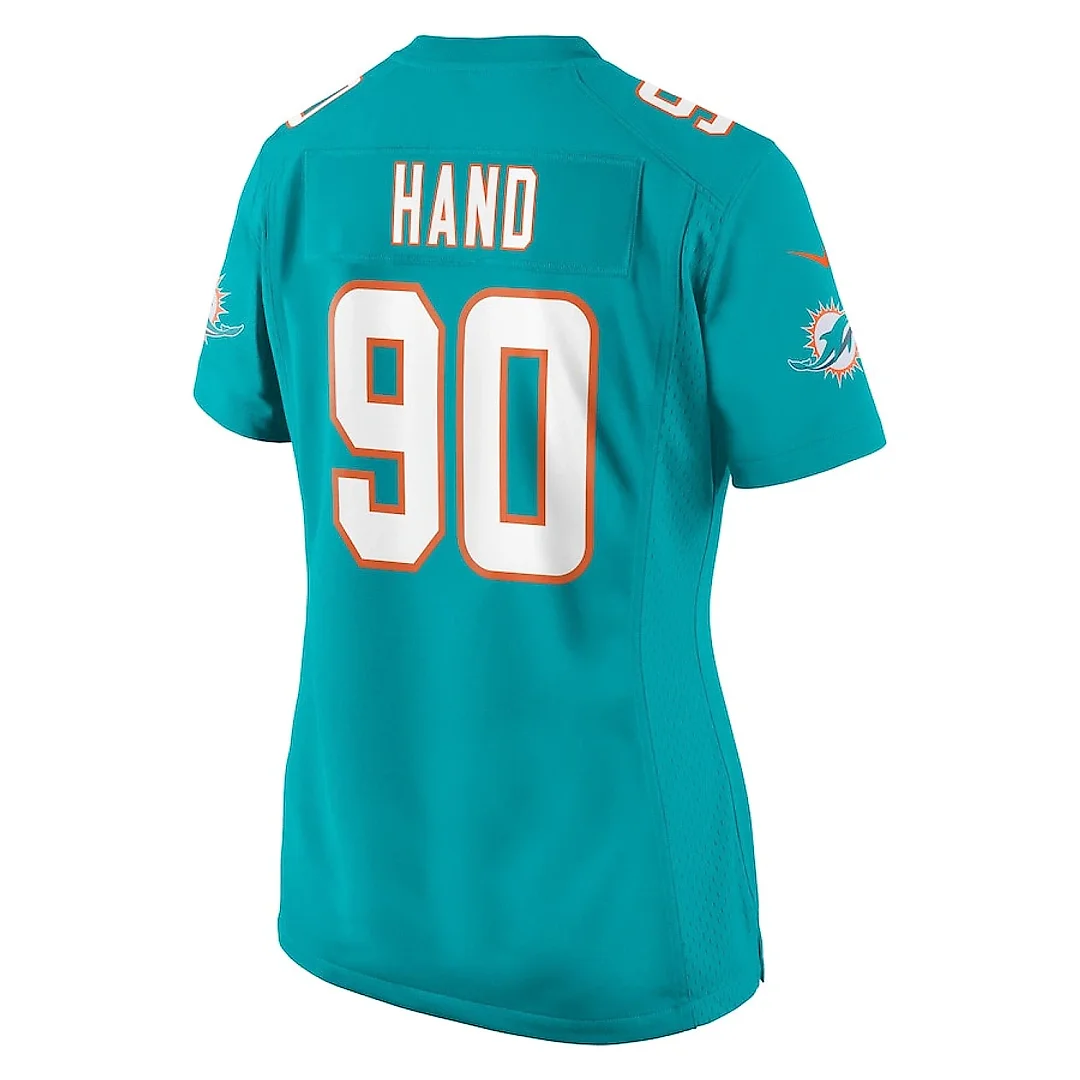 Zennovawear Da'Shawn Hand 90 Miami Dolphins Women's Game Jersey - Aqua