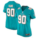 Zennovawear Da'Shawn Hand 90 Miami Dolphins Women's Game Jersey - Aqua