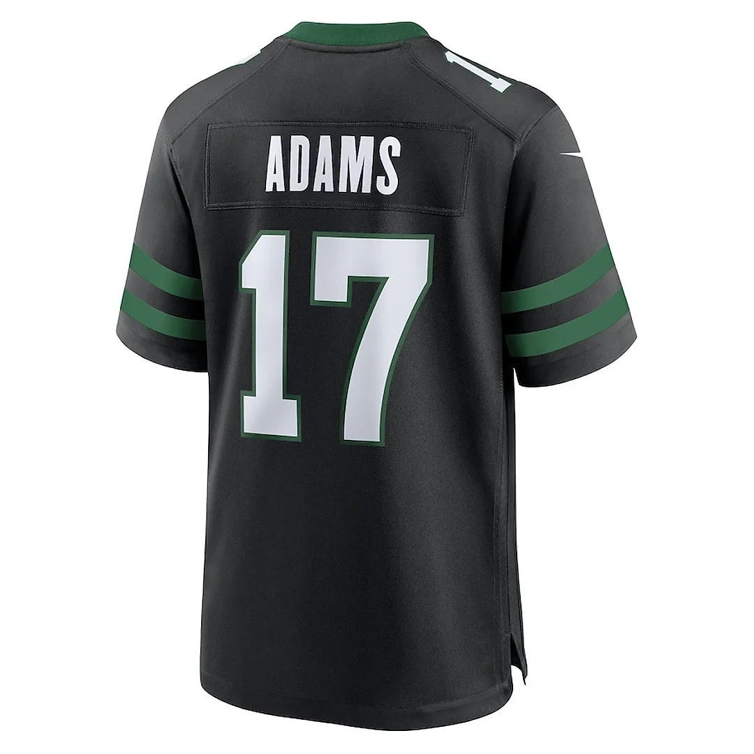 Zennovawear Davante Adams 17 New York Jets Alternate Game Jersey - Legacy Black, Men